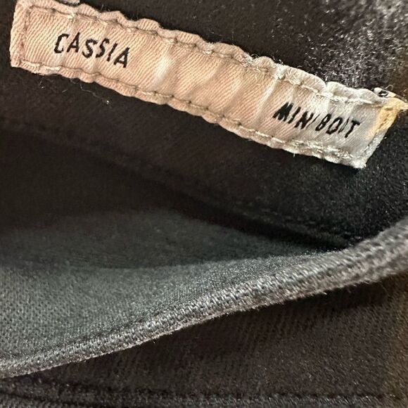 NWT EDWIN Black Cassia Mini Boot Mid Rise Cropped Bootcut Jeans - Size 24 - Picture 10 of 10
